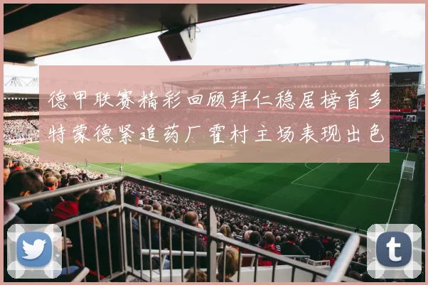 德甲联赛精彩回顾拜仁稳居榜首多特蒙德紧追药厂霍村主场表现出色