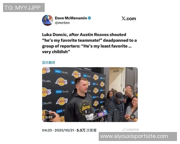 里夫斯盛赞东契奇为最爱队友东契奇幽默回应称其太幼稚不喜欢